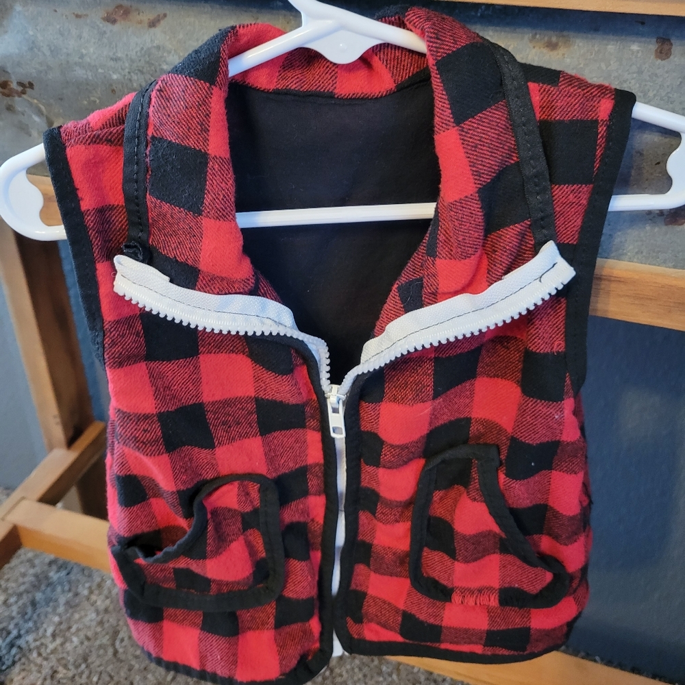 Toddler plaid vest